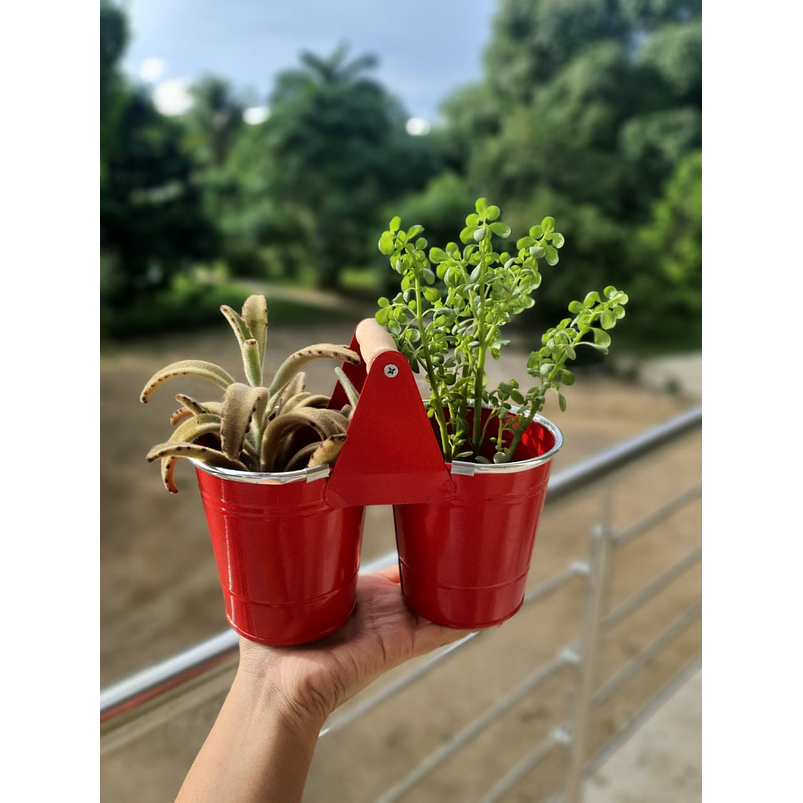 Maceta metalica duo $17.000 1