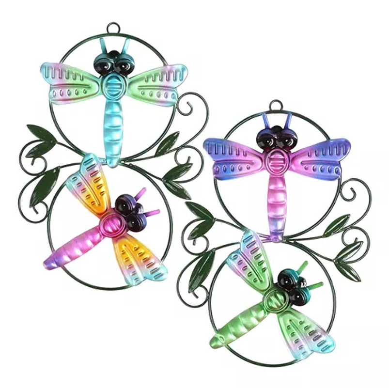 Set Figuras Libelulas x2 Unidades Decorativas de Pared y Jardín 1