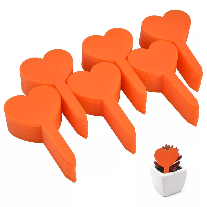 Etiquetas Plantas Siembra Corazón x100 Unidades 7