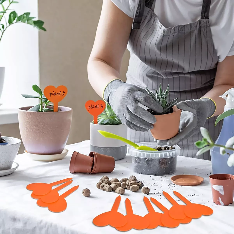 Etiquetas Plantas Siembra Corazón x50 Unidades 21