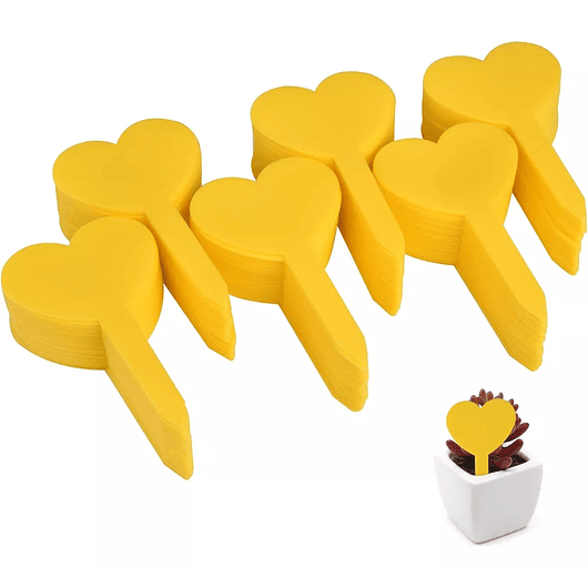 Etiquetas Plantas Siembra Corazón x50 Unidades 8