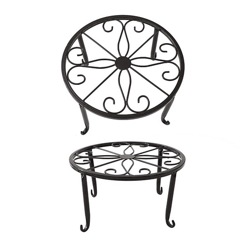 Soporte De Macetas Plantas X2 Unidades Metalico Decorativo