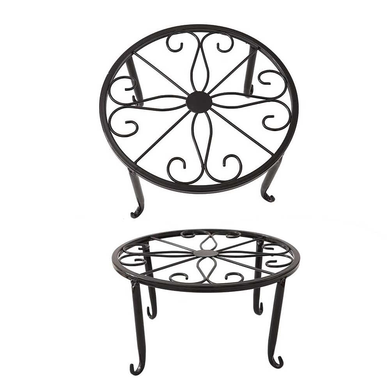Soporte De Macetas Plantas X2 Unidades Metalico Decorativo 2
