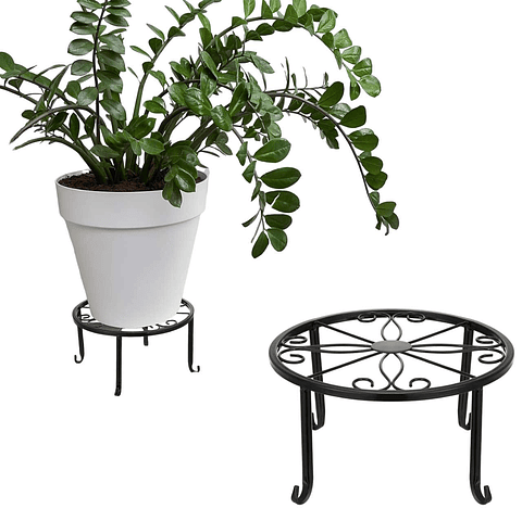 Soporte De Macetas Plantas X2 Unidades Metalico Decorativo