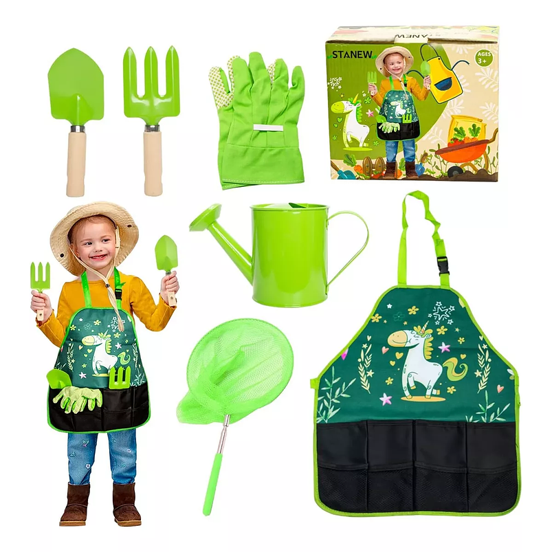 Kit Herramientas Jardín Plantas Para Niños X6 Piezas 1