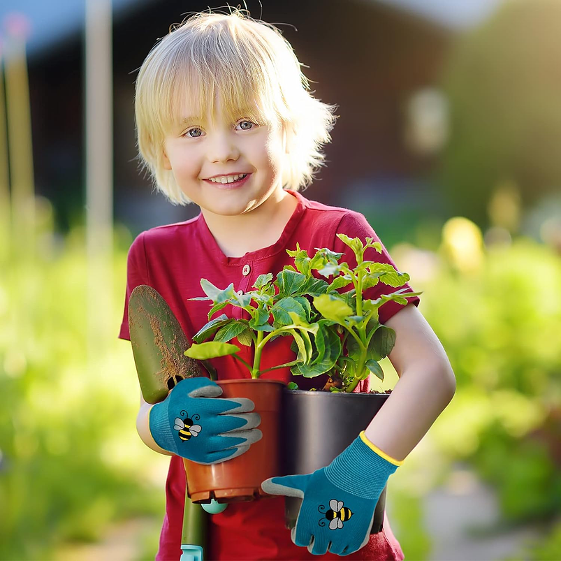 Guantes Jardinería X01 Par Para Niños Caucho Transpirable 16