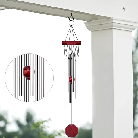 Campana De Viento Jardín Terraza x6 Tubos En Aluminio