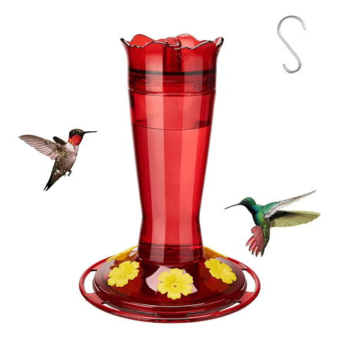 Bebedero Colibríes Aves en Vidrio de Colgar 13 Oz