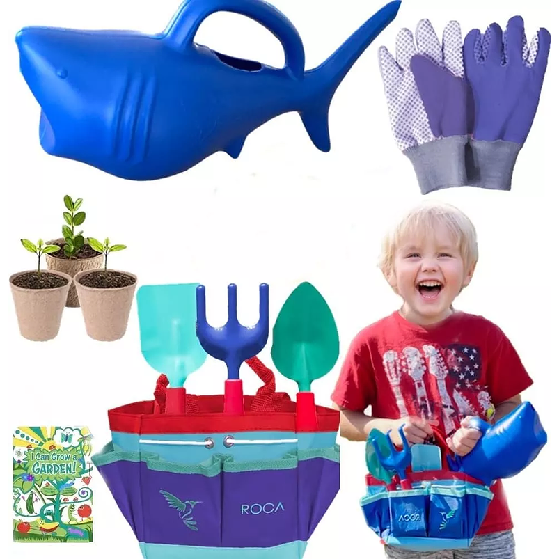Kit Herramientas Jardinería Cultivo Plantas Para Niños 1