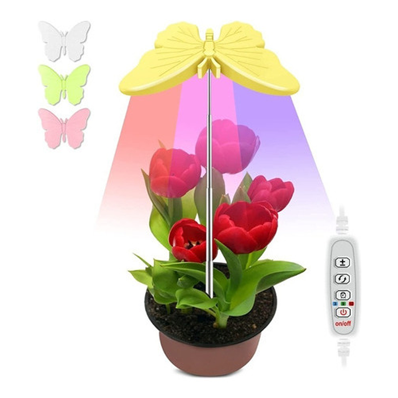  Luz Led Cultivo y Crecimiento Para Plantas en Macetas 10w Tipo Sombrilla Mariposa  1
