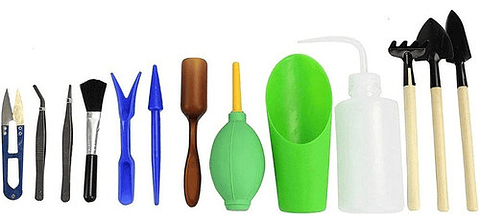 Kit Herramienta Jardín Cactus X 13 Piezas +estuche