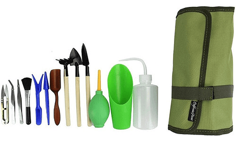 Kit Herramienta Jardín Cactus X 13 Piezas +estuche