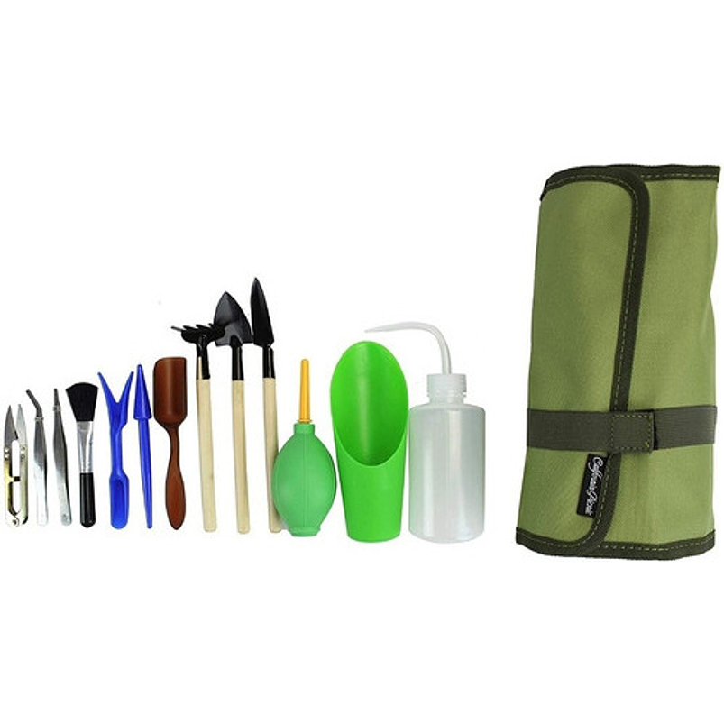 Kit Herramienta Jardín Cactus X 13 Piezas +estuche 2