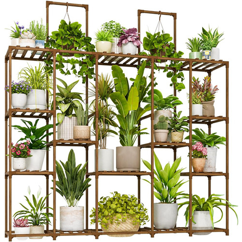 Soporte Decorativo De Plantas En Macetas En Madera Estante 1