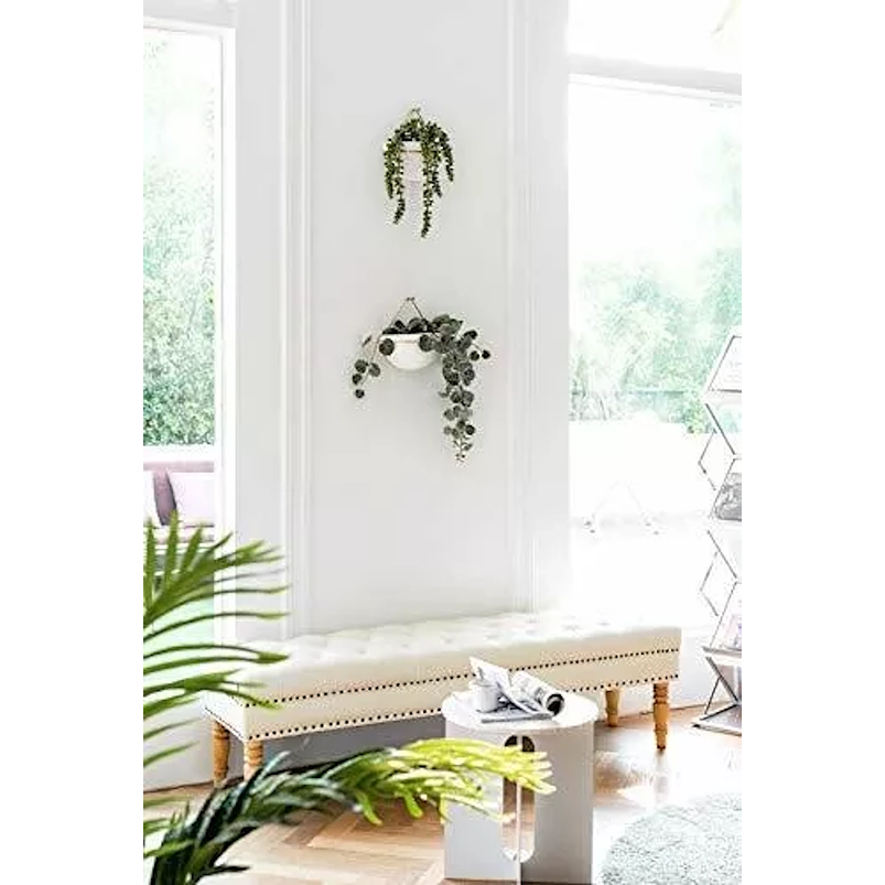 Juego Maceta En Cerámica Fina De Pared x2 Unidades Triangular 3