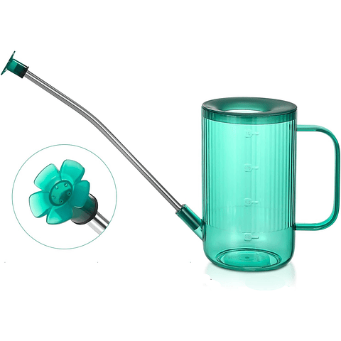 Regadera Premium para Plantas x1 Litro Salida Larga Acero