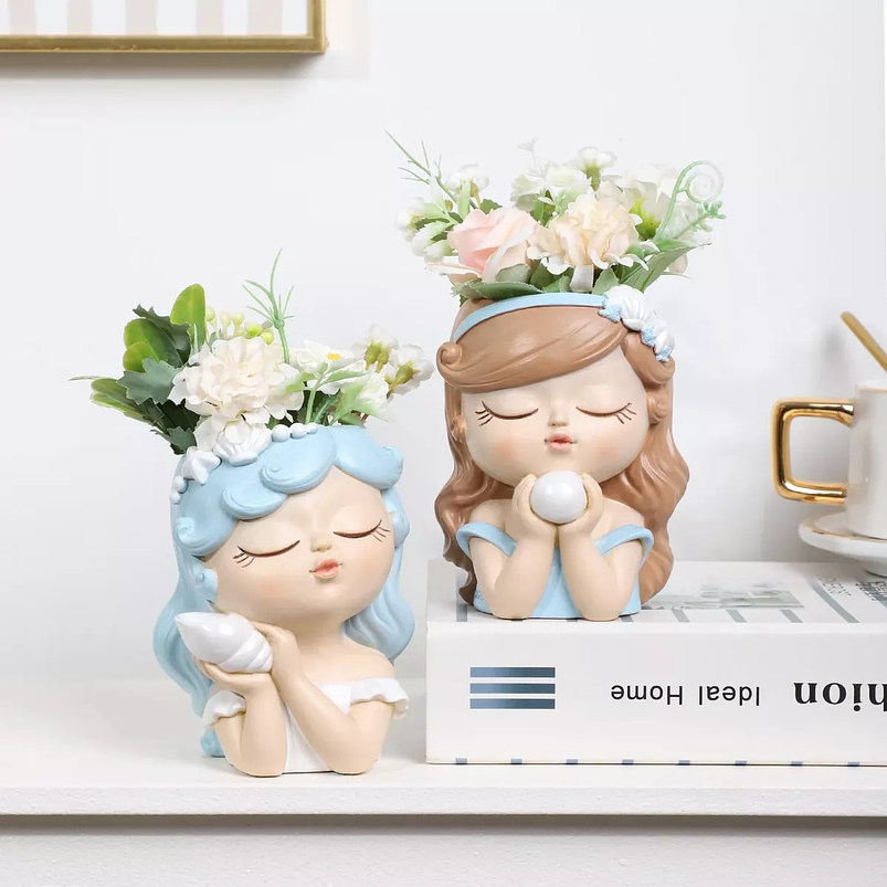 Macetas Decorativa Cerámica Plantas Suculenta Cactus x2 Unidades 4