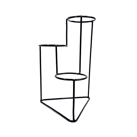 Soporte Matera Maceta x3 Puestos(9cm) Redondo 29,5 centímetros Alto