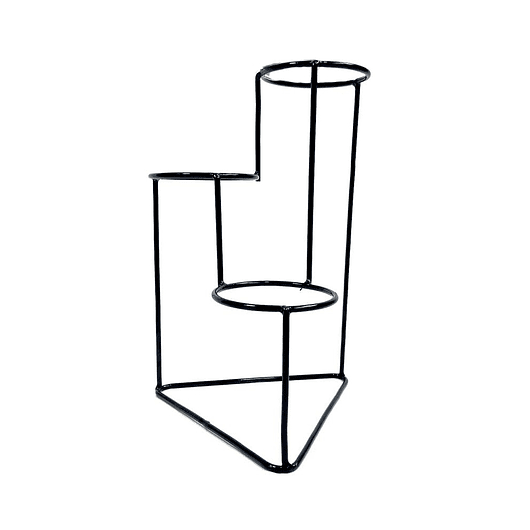 Soporte Matera Maceta x3 Puestos(9cm) Redondo 29,5 centímetros Alto 1