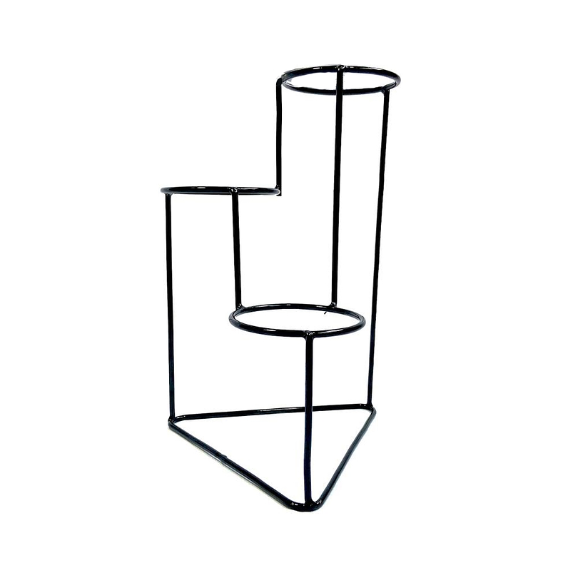 Soporte Matera Maceta x3 Puestos(9cm) Redondo 29,5 centímetros Alto 1