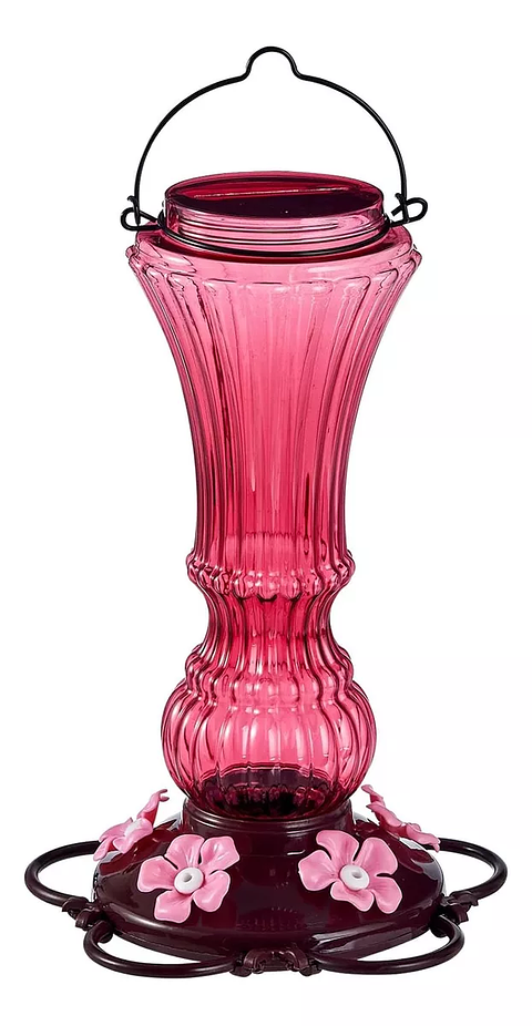 Colibries Bebedero De Aves De Colgar Plastico x5 Flores