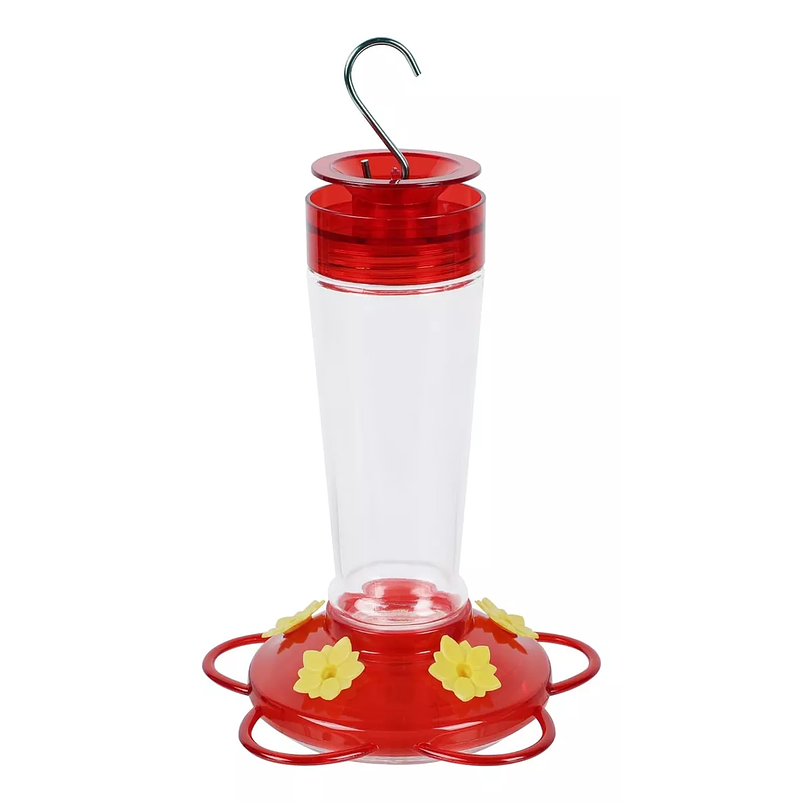 Bebedero Colibríes Aves de Colgar en Vidrio x5 Flores 2