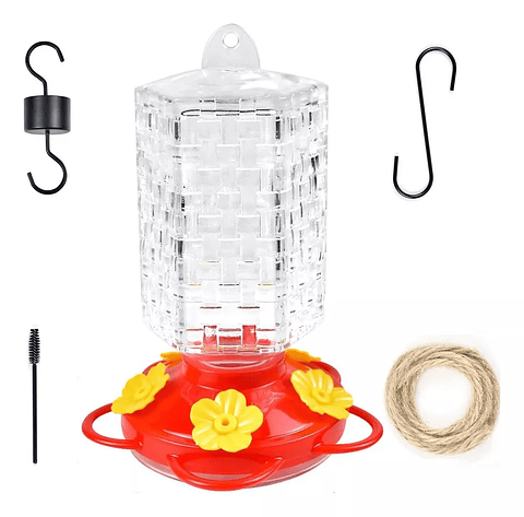 Bebedero Colibríes Aves Colgante Botella en Vidrio