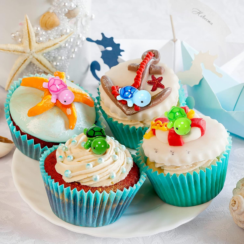 Mini Figuras Marinas Jardín Hadas Terrario Peceras x40pz 3