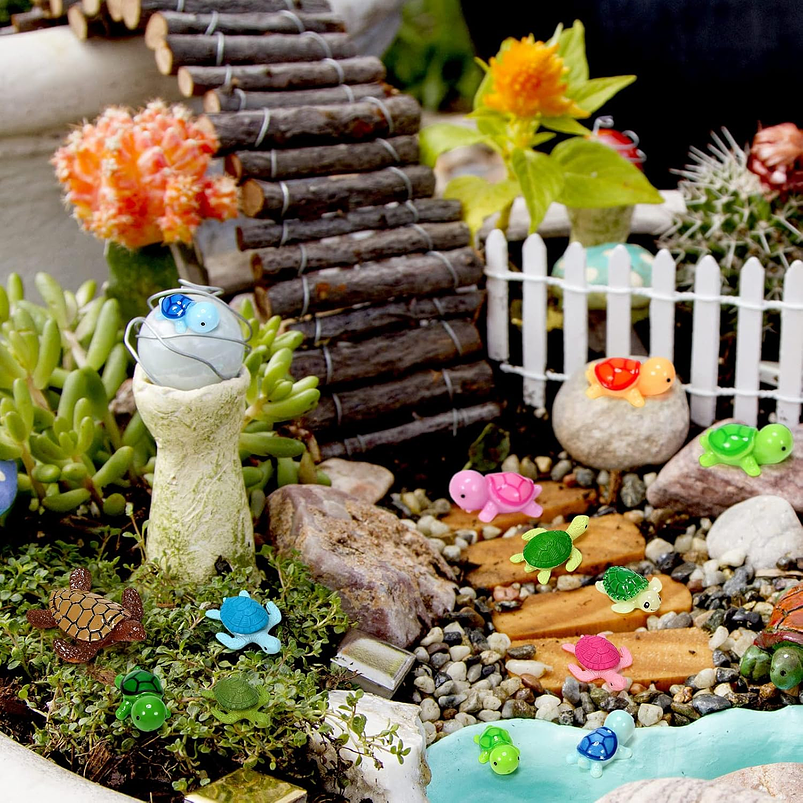 Mini Figuras Marinas Jardín Hadas Terrario Peceras x40pz 5