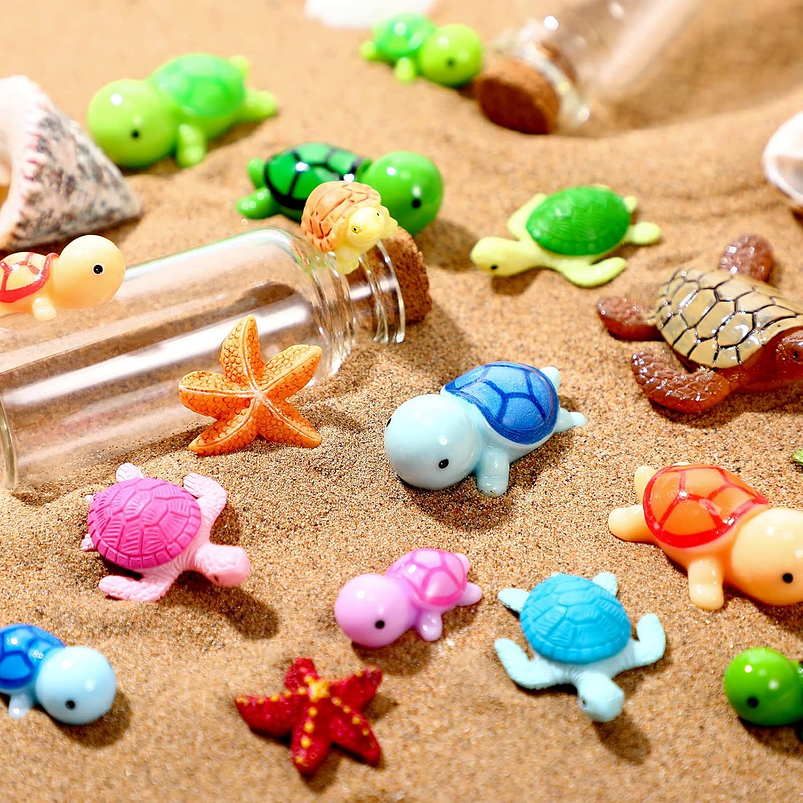 Mini Figuras Marinas Jardín Hadas Terrario Peceras x40pz 2