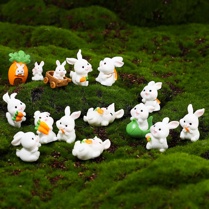 Mini Figuras Jardín De Hadas Terrarios Decoracion Peceras 5