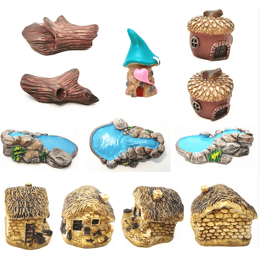 Mini Figuras Para Jardín De Hadas Terrarios Decoracion 6