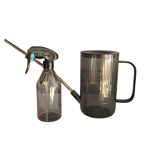 Regadera Plantas Premium x1 Litro Salida Larga Acero más spray