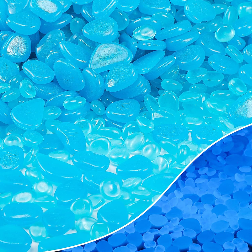 Piedras Luminosas Decoración Jardín x100 Piezas Brillan Oscuridad 1