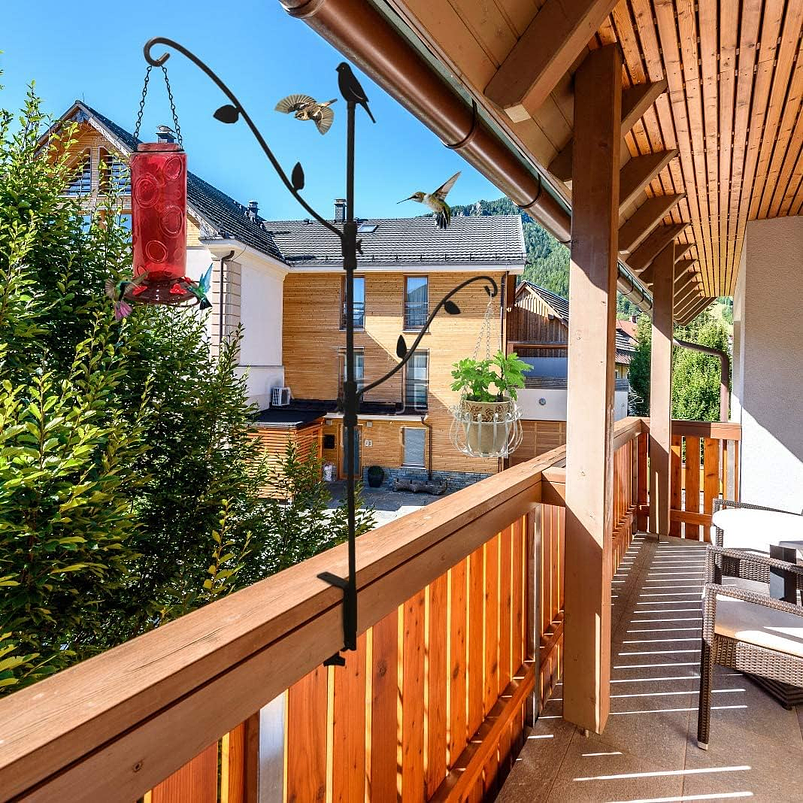 Bebedero Colibríes Vidrio Rojo 900mL 4