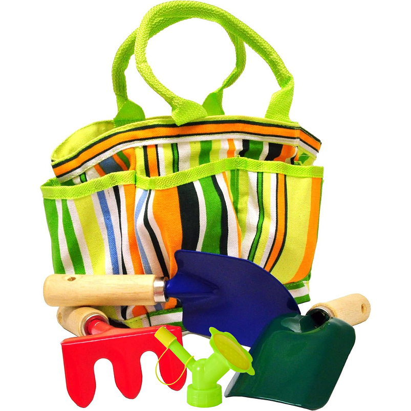 Kit Herramientas Jardinería Cuidado De Plantas Para Niños 2