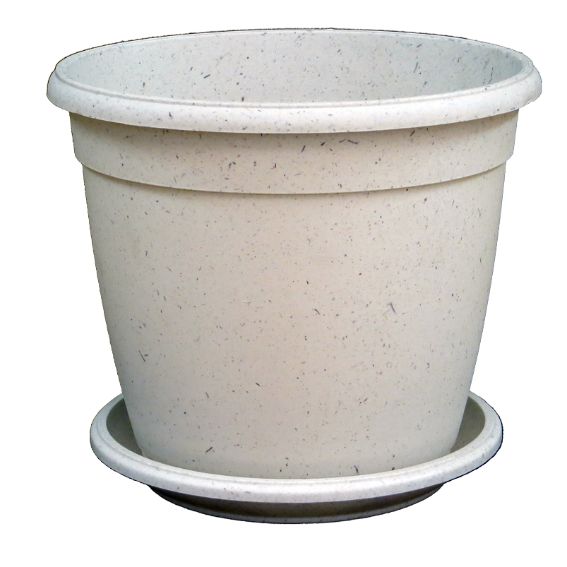 Maceta Plantas Redonda Plástica 21cm Diámetro x19cm Alto Más plato 8