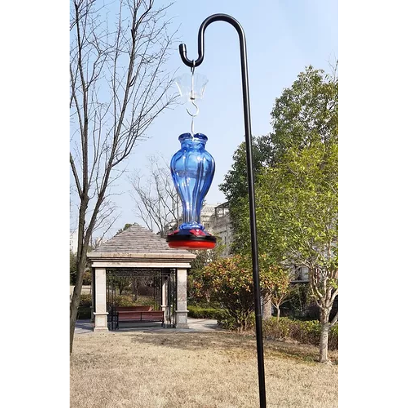 Bebedero De Colibríes Colgante 24 Oz Vidrio Vintage 18