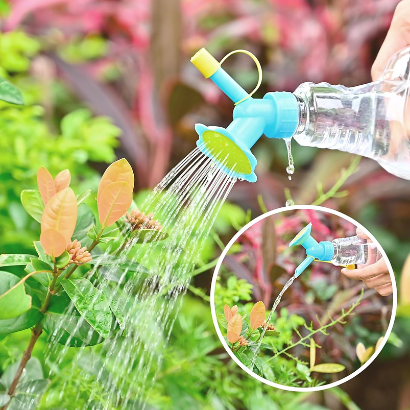 Boquilla o Tapa Regadera De Plantas 2en1 Para Botellas 6