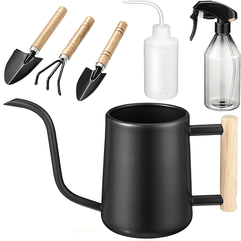 Regadera Chic De Plantas x1 Litro Acero más herramientas de Jardín