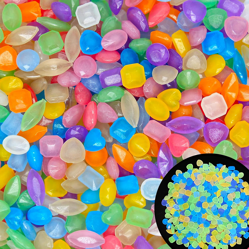 Piedras Brillantes Luminiscentes Para Jardin Pescera  x1000 Unidades 1
