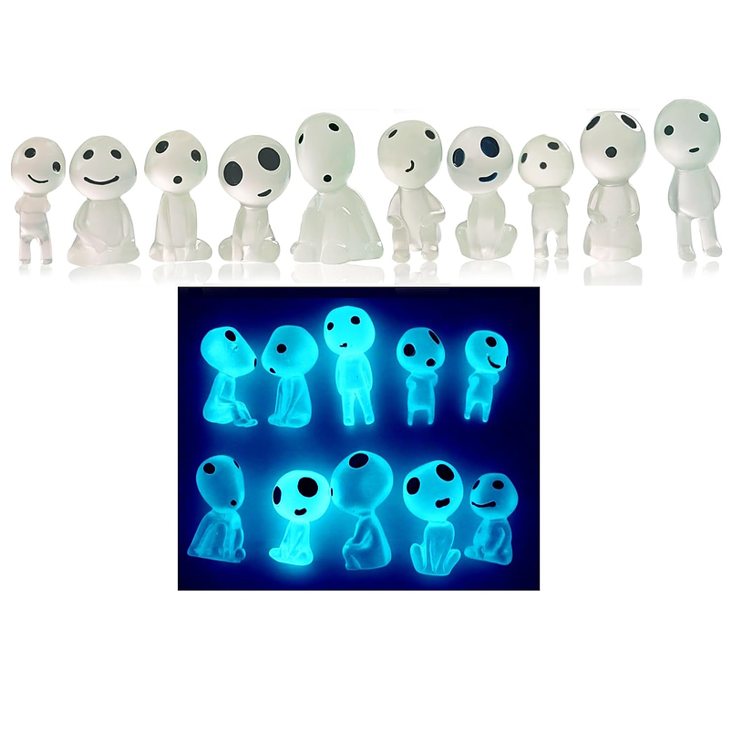 Figura Aliens Luminoso Decorativo Terrario Jardin Hadas x10 piezas 1