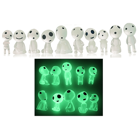 Figura Aliens Luminoso Decorativo Terrario Jardin Hadas x10 piezas