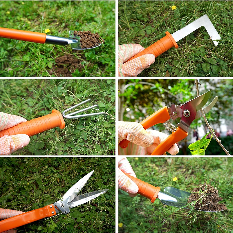 Kit Herramientas Jardinería Plantas x10 Piezas En Acero Más estuche 15