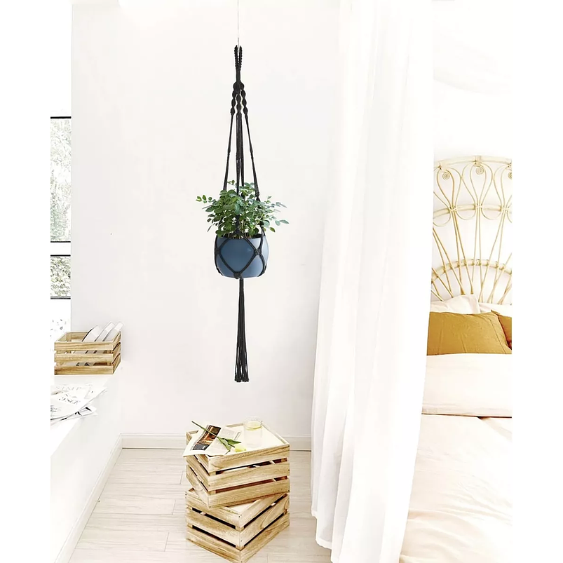 Juego Colgador Planta De Macetas Macramé Cesta de Plantas x3 5