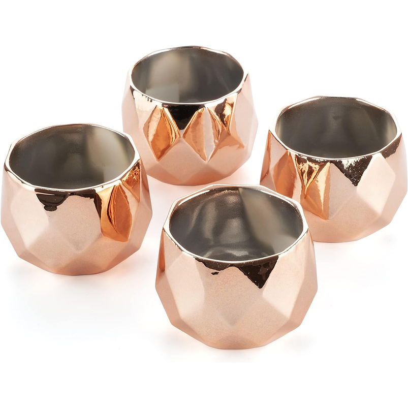 Mini Macetas en Ceramica Para Suculentas Cactus Bonsáis X4 1