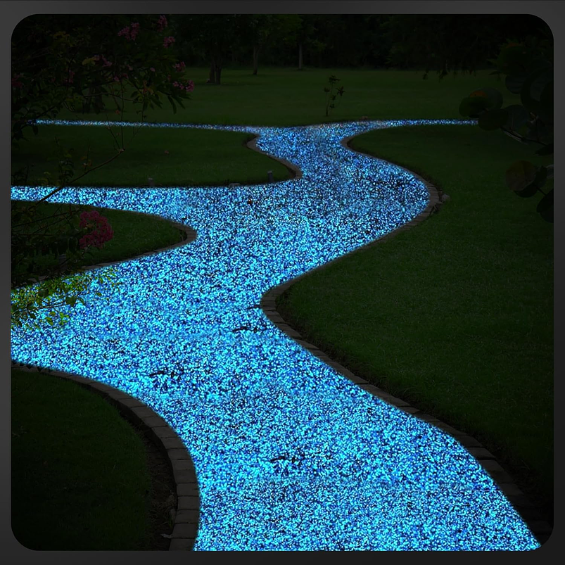 Piedras Luminosas Forma Diamante Para Decoración de Jardín X1000 Piezas Acuarios Terrarios 7