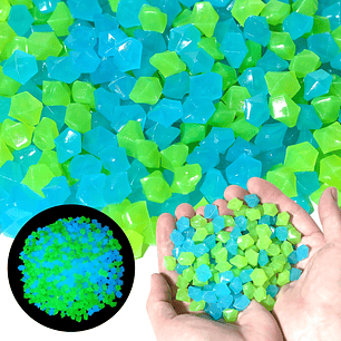 Piedras Luminosas Forma Diamante X1000 Unidades Para Terrarios Acuarios Jardin de Hadas