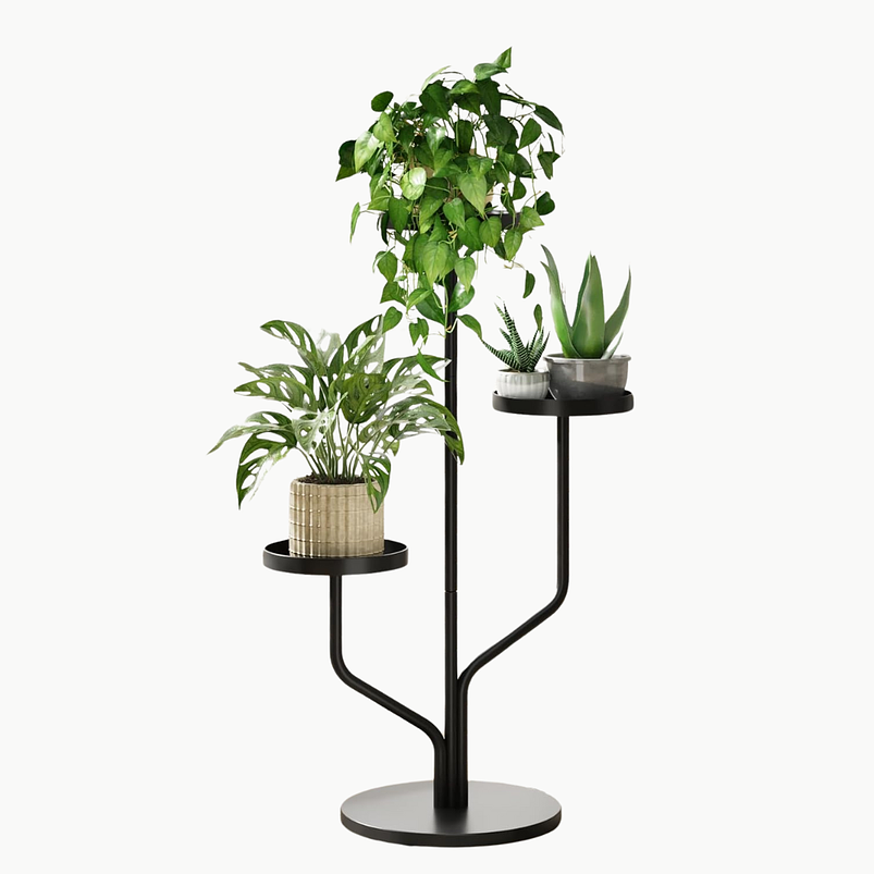 Soporte Alto Para Plantas en Macetas De Interior x3 Niveles Metálico 1