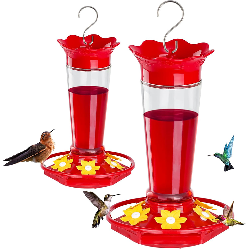 Bebederos de Colibríes Aves con Botella En Vidrio de 10oz X2 Unid 1